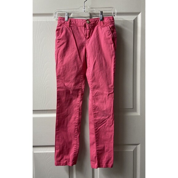 Old Navy Pants Girls Size 16 Pink  Straight Leg Barbiecore Adjustable Waist - Picture 1 of 4